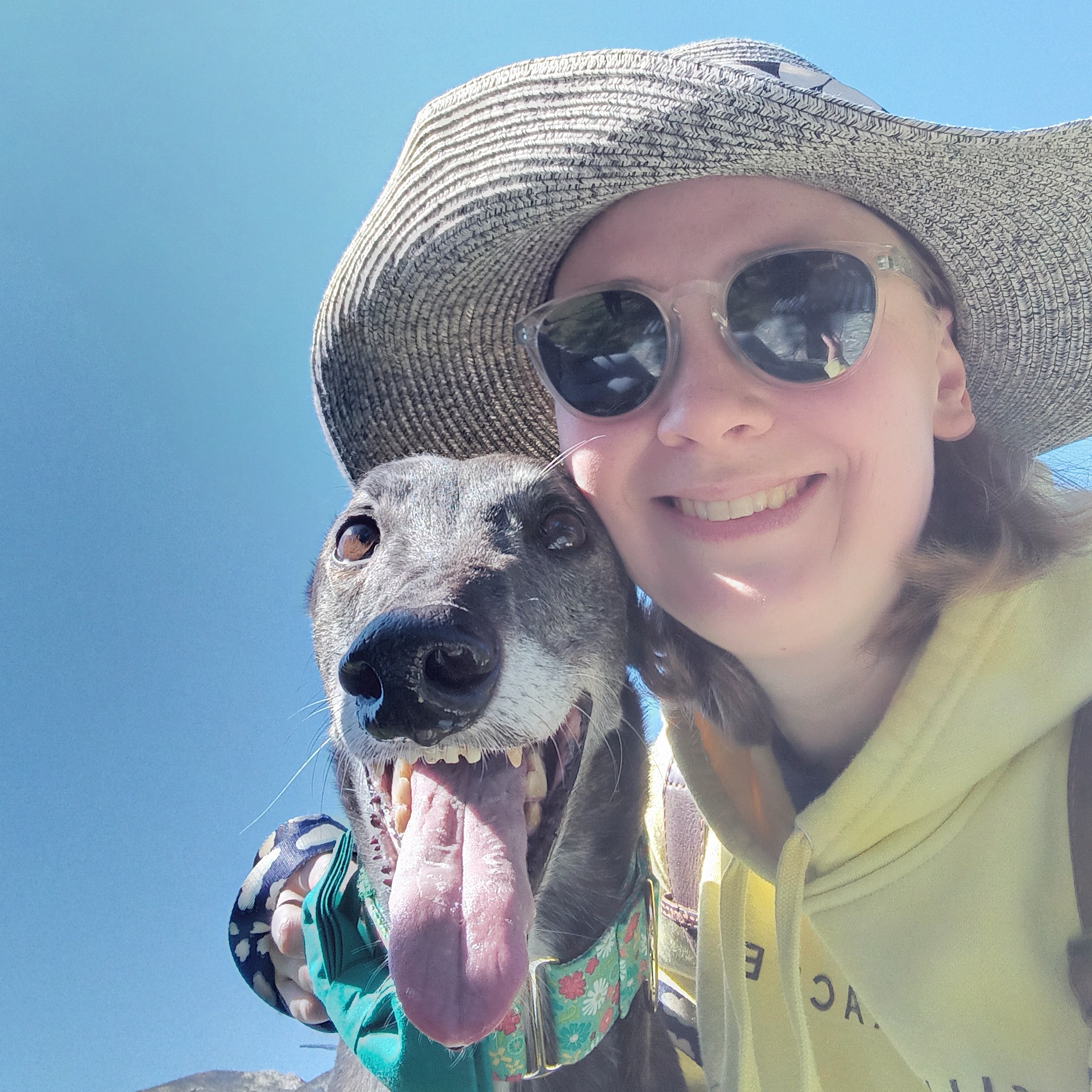 Meg and Greyhound